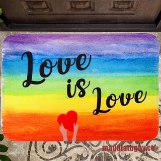 BGHY Rainbow Mat Gay Pride bandera colorida alfombra de baño orgullo LGBT bandera alfombra decoración de felpa (2)