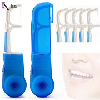 Soporte de hilo dental para limpieza dental portátil de dientes herramienta de cuidado Oral hogar viaje TPS