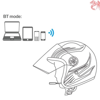 Auriculares inalámbricos Bluetooth de alta calidad de intercomunicador de moto casco de música manos libres con micrófono HD en línea Control para motociclistas (2)