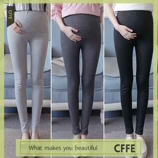 CFFE Fitness mujeres moda cintura alta Color sólido acogedor flaco Slim Leggings mujeres embarazadas/Multicolor