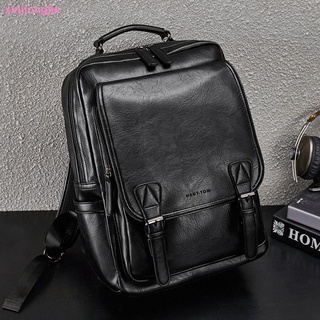 Hao Dun 2021 nueva mochila casual moda tendencia color sólido simple gran capacidad de moda marca de negocios bolsa de ordenador masculino