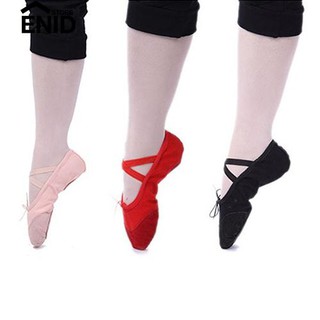 Enidstore zapatos de baile de Ballet con suela dividida de lona cómoda para mujeres/niños