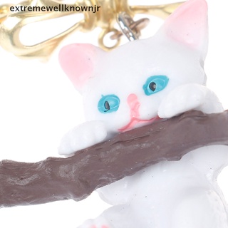 ewjr 1pc lindo animal gato broche travieso gato con rama juego solapa pin ropa pin nuevo (2)