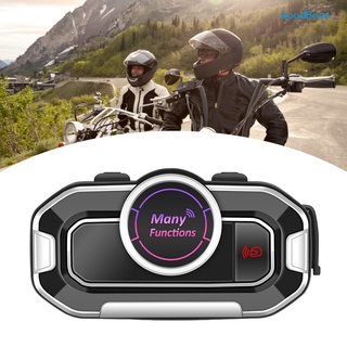 V9 Casco Auricular compatible Con Bluetooth 5.0 Intercomunicador ABS Manos Libres Interfono Para Moto
