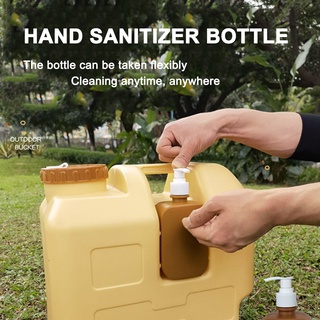 20l cubo de agua al aire libre camping coche contenedor de agua con grifo desinfectante botella