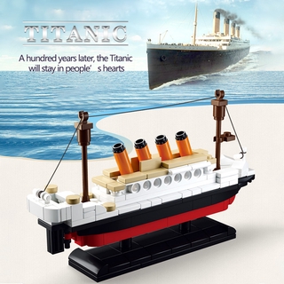 194 piezas modelo 3D bloque de construcción Compatible con Lego Titanic Spacecraft Compatible con Lego juguetes infantiles cumpleaños