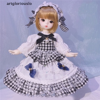 【artgloriouslo】 BJD Loli Doll Lolita Clothes 1/6 BJD Accessories Beautiful Maid Dress Girls Gift .