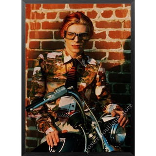 Rock singer David Bowie Música Kraft Papel Pósters Pegatinas De Pared Cafetería Bar Decoración De Habitación (8)