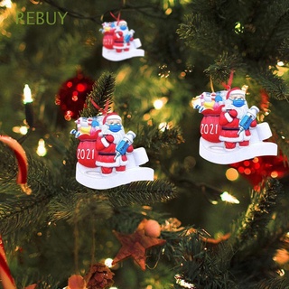 Rebuy DIY decoración de navidad Multicolor decoración del hogar colgante de navidad año nuevo Mini adornos de resina percha muñeca Santa Claus/Multicolor