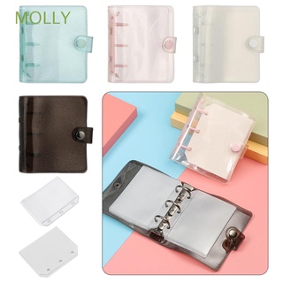 MOLLY New Loose Leaf Binder Mini Inner Pages Notebook Cover Creative File Folder 3-hole Hand Account Diary Stationery Diary Book Loose-leaf Refill