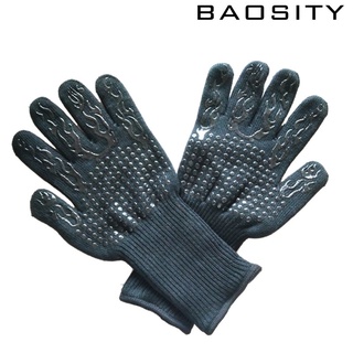 [BAOSITY*] Guantes de barbacoa para parrilla, guantes de silicona impermeables para horno, guantes resistentes al calor para barbacoa, parrilla, cocina, soldadura