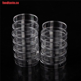【foodtaste】10x Sterile Polystyrene Plastic Petri Dishes Plate With Lids 3 (2)
