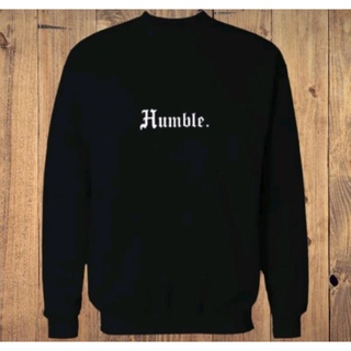 Suéter cuello redondo negro MOTIF HUMBLE hombres - mujeres calidad PREMIUM