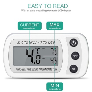 Ipx3 termómetro Digital Lcd Digital impermeable De precisión termómetro refrigerador congelador con soporte ajustable
