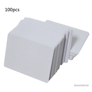 Boom 100 tarjetas de identificación de PVC de inyección de tinta blanca Premium de doble cara tarjetas de impresión