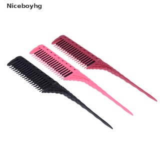 niceboyhg 1 pza peine de 3 filas dientes de 3 filas peine cola de rata peine peinado peinado peine cepillo productos populares