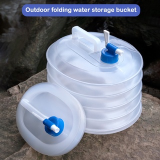 Collapsible Water Container with Spigot Durable Long Lasting Easy to Carry Anti-Leak Reusable Lightweight for Outdoor