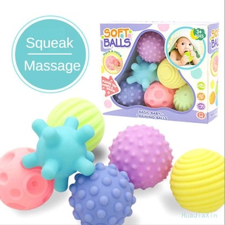 [ HuaJiaXin ] Texture Ball for Infants/ Colorful Pastel Balls/Toddlers Texture Ball to Improve Touch Sensory/Sensory Toys