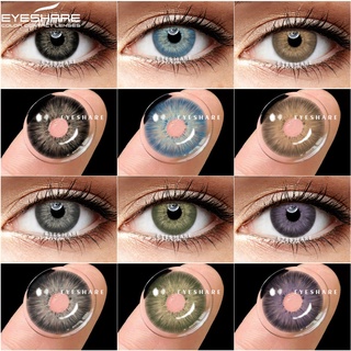 EYESHARE 1 Par De Lentes De Contacto De Color Azul Marrón Para Ojos/Belleza/Cosméticos/Uso Anual (1)