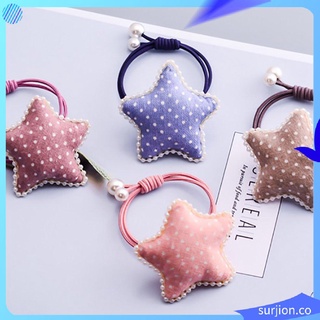Small fresh fabric five-pointed star hair accessories gift set