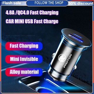 (car) Proton MINI cargador de coche A /QC USB carga rápida adecuado para Persona/Preve/Waja/Lswara/Saga/X70/Iriz/Gen2/Saga Flx accesorios de coche (Aksesori dalaman automotif)