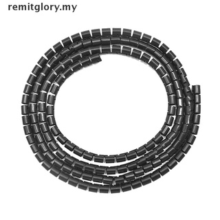 [Remitglory] Cable de 2 m para ocultar tubo de envoltura 10/25 mm organizador y gestión de alambre espiral Flexible cordón [MY] (3)