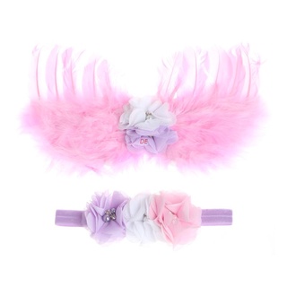 De bebé niñas recién nacido ángel alas diadema+Tutu falda disfraz foto Prop traje