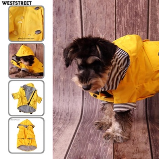 Weststreet funda De lluvia amarilla con capucha Para mascotas/perros pequeños medianos grandes