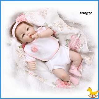 Tsogto figura De vinilo De 50 cm Realista Para bebé/recién nacido/niña/juguete Reborn Pretend Play