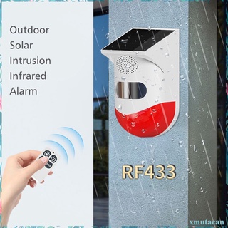 ip67 alarma solar infrarrojo sensor de movimiento sistema de detector con controlador remoto