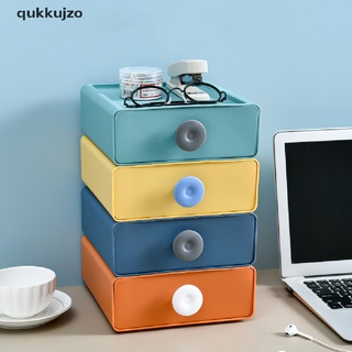 [qukk] organizador de escritorio cajón de maquillaje caja de almacenamiento apilable oficina caja de almacenamiento 458co