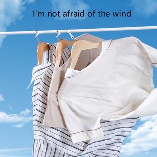 Percha de ropa a prueba de viento hebilla percha de ropa ganchos fijos antideslizantes estantes de ropa Clips (3)