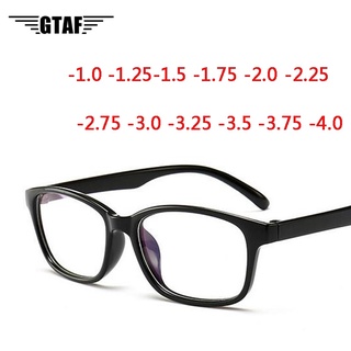 -1.0 -1.25 -1.50 -1.75 -2.0 -2.5 -3.0 -4.0 vintage refractiva miopía gafas mujeres hombres corto-sight gafas negro marco