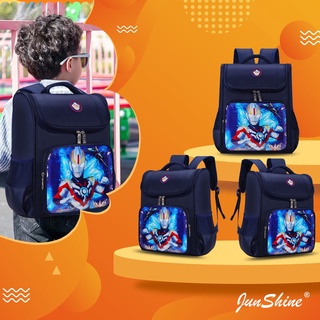 Nueva llegada de dibujos animados Ultraman 37/41 cm escuela Beg impermeable transpirable Bagpack de gran capacidad ligera niño mochila de la escuela de protección de la columna vertebral ajustable Beg Sekolah para niño
