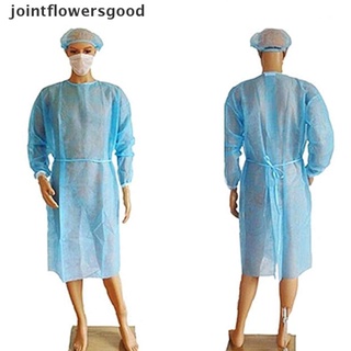 jtff 1pc desechable médico laboratorio aislamiento cubierta vestido de ropa quirúrgica uniforme bueno (1)