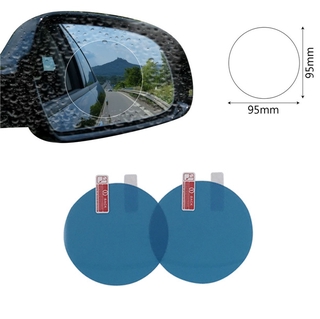 2PCS/Set Anti Fog Rainproof Mirror Window Clear Film Anti-glare Waterproof Sticker Driving Safety (8)