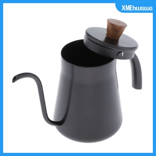 Stainless Steel Pour Over Gooseneck Coffee Kettle Long Narrow Spout Black
