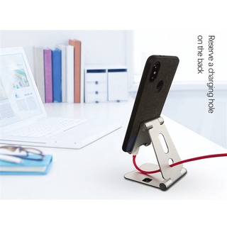 [disponible] Mini portátil de escritorio de aleación de aluminio doble plegable teléfono móvil Tablet soporte de escritorio Metal teléfono móvil soporte en vivo