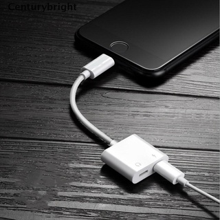 [Centurybright1] Adaptador Dual Lightning 2 en 1 Cable de Audio divisor de carga iPhone 7 7Plus 8 X IYUF (7)
