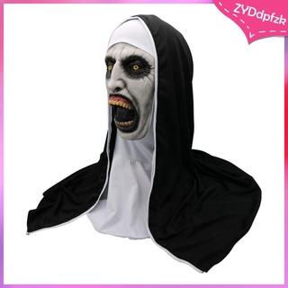 la monja máscara de cabeza completa mujeres adultas halloween cosplay disfraz de novedad juguete