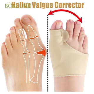boklund 1 par de corrector valgus de tela de gel ajustador del dedo del pie separador de pedicura alisador de cuidado de la salud ortopédico cómodo alivio del dolor protector de juanete