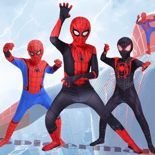 Conjunto completo de vengadores Cosplay completo nuevo diseño de Iron Spiderman disfraz medias traje para niños superhéroe hierro Spiderman ~ entrega 24h~spc (2)
