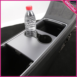 soporte para taza de agua de coche tpe a prueba de fugas a prueba de fugas para tesla model 3/y accesorios de repuesto, negro (1)