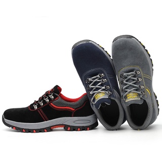 Zapatos de seguridad/botines Anti-aplastamiento Anti-piercing zapatillas de deporte hombres/mujeres impermeable zapatos de senderismo cabeza de acero kasut (9)