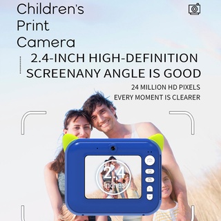 Los Niños De La Cámara De Impresión Instantánea 1080P HD Digital Con 3 Rollos De Papel Fotográfico Niño Juguete Para Regalo De Cumpleaños (7)