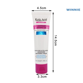 [winnie] 50 ml crema blanqueadora de absorción rápida extracto de leche sintético anti pecas aclarador crema para belleza (5)