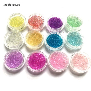lov 12 unids/set diy cristal epoxi relleno de color burbujas de resina uv pegamento imitación blister burbuja perlas material de relleno