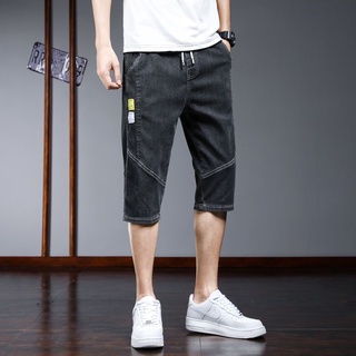 Productos en stock!! segundo fuera muy recomendado 2021 capri jeans pantalones cortos de los hombres versátil suelto verano delgado capri casual pantalones chinos versión coreana