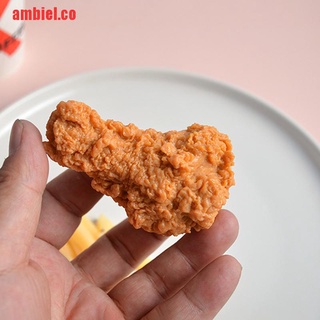 【ambiel】Imitation Food Keychain Fried Chicken Nuggets Chicken Leg Food (3)
