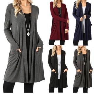 moda señoras abrigo de color sólido chaqueta de manga larga chaqueta chaqueta de las mujeres abrigo